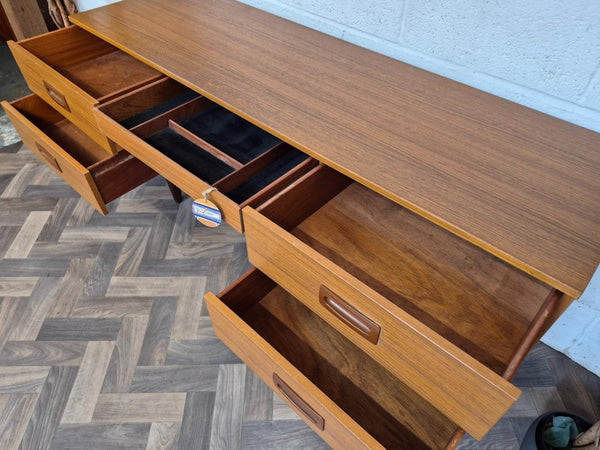 Vintage 70's Teak Compact Desk Dressing Table Home Office Mid-Century Retro MCM