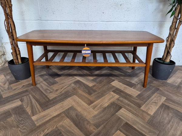 Vintage Mid-Century Teak/Oak Coffee Table Scandi Retro MCM