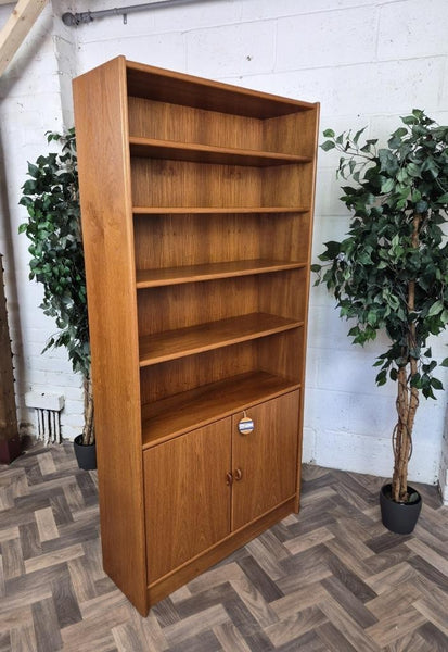 Vintage Mid-Century Jesper Danish Teak Tall Bookcase Shelf Unit