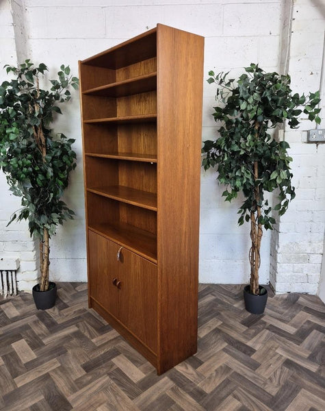 Vintage Mid-Century Jesper Danish Teak Tall Bookcase Shelf Unit