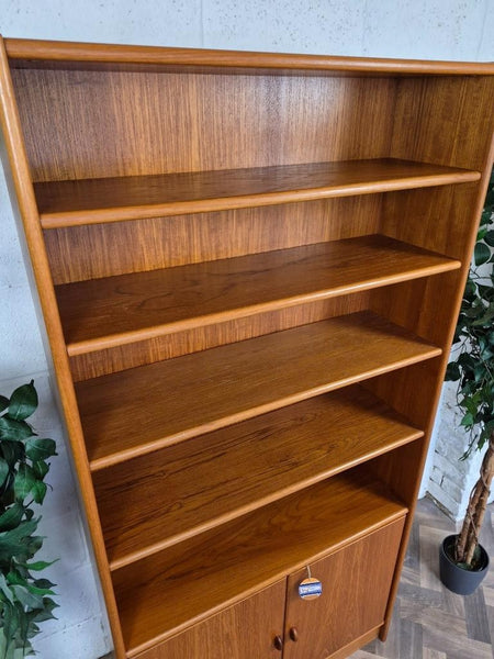 Vintage Mid-Century Jesper Danish Teak Tall Bookcase Shelf Unit
