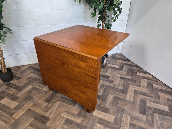 Vintage Mid-Century Jentique Teak Slim Dropleaf Dining Table Retro Danish MCM