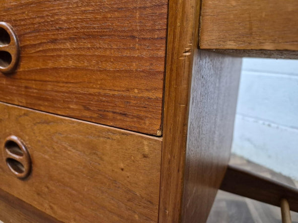 Vintage Mid-Century John Grimes Teak Planter Plant Stand With Drawers Danish MCM