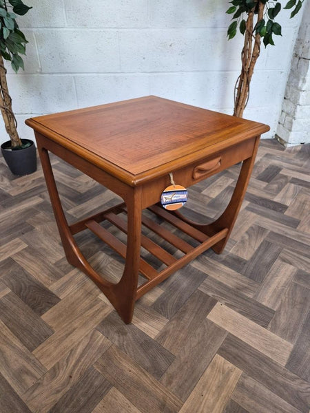 Vintage Mid-Century G Plan Astro Teak Side Table With Drawer