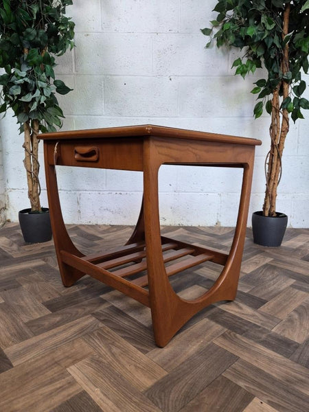 Vintage Mid-Century G Plan Astro Teak Side Table With Drawer