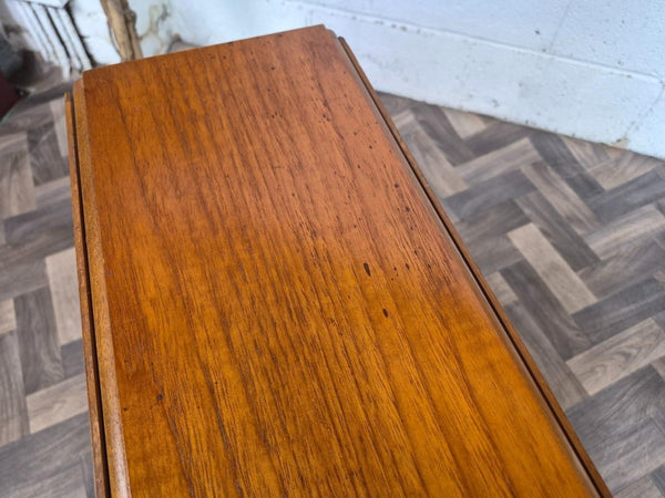 Vintage Mid-Century Jentique Teak Slim Dropleaf Dining Table Retro Danish MCM