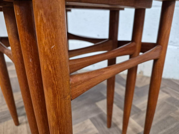 Vintage Kai Kristiansen Danish Teak Nest Of Tables Mid-Century Retro MCM