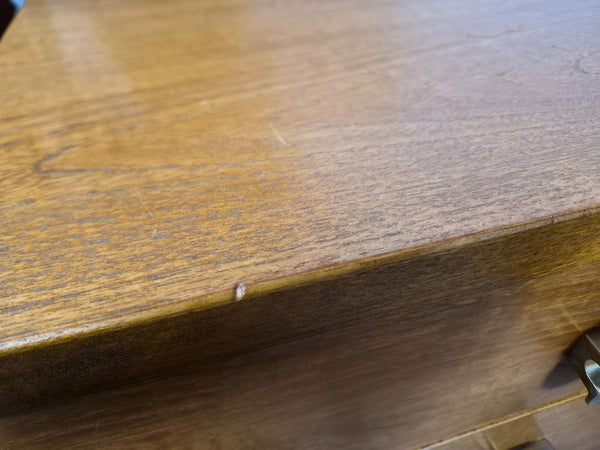 Pair Of Vintage Mid-Century Stag Cantata Teak 3 Drawer Bedside Chests Retro MCM