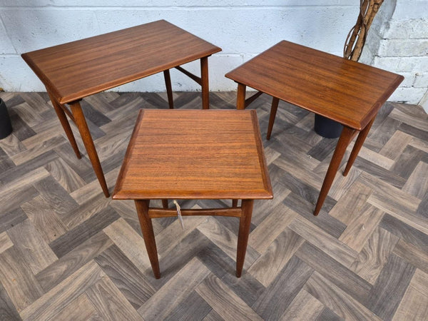 Vintage Kai Kristiansen Danish Teak Nest Of Tables Mid-Century Retro MCM
