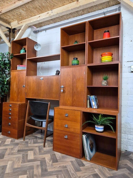Vintage Mid-Century Finn Juhl For France & Son Danish Teak Modular Wall System