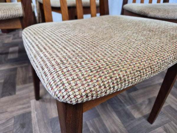 Set Of 4 Vintage Mid-Century G Plan Fresco Teak Dining Chairs Danish Scandi MCM