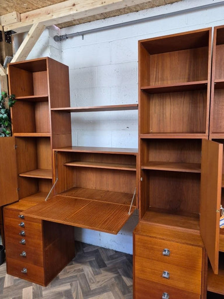 Vintage Mid-Century Finn Juhl For France & Son Danish Teak Modular Wall System