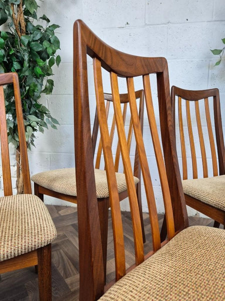 Set Of 4 Vintage Mid-Century G Plan Fresco Teak Dining Chairs Danish Scandi MCM