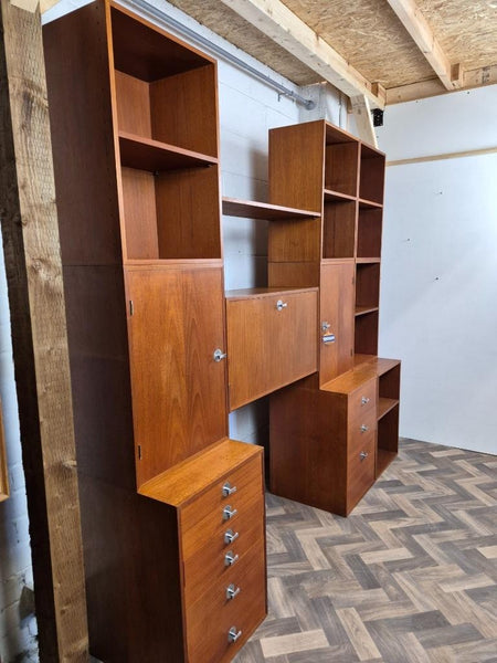 Vintage Mid-Century Finn Juhl For France & Son Danish Teak Modular Wall System