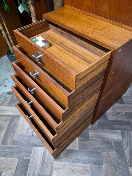 Vintage Mid-Century Finn Juhl For France & Son Danish Teak Modular Wall System