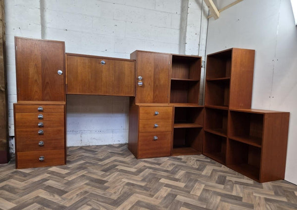 Vintage Mid-Century Finn Juhl For France & Son Danish Teak Modular Wall System
