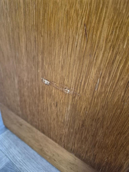 Single Vintage Mid-Century Meredew Blonde Oak Bedside Cabinet Table