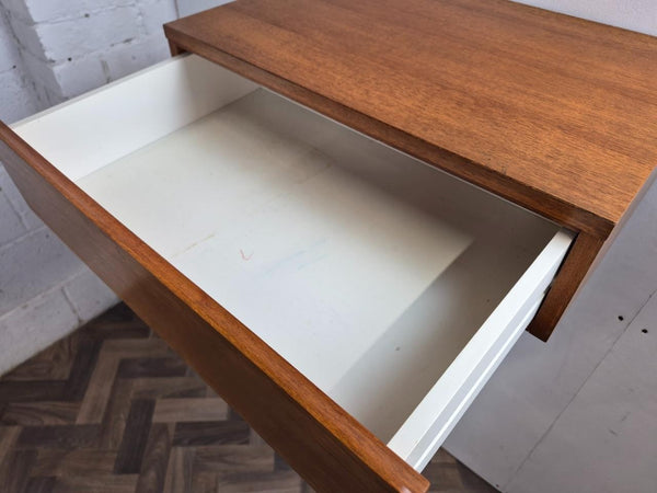 Vintage Mid-Century Tapley 33 Teak Single Floating Drawer Shelf 56cm & Bracket