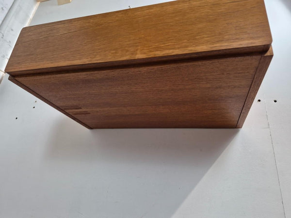 Vintage Mid-Century Tapley 33 Teak Single Floating Drawer Shelf 56cm & Bracket
