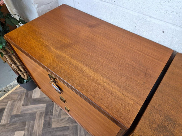 Pair Of Vintage Mid-Century G Plan Form 5 Teak Chest Of 4 Drawers Retro Danish