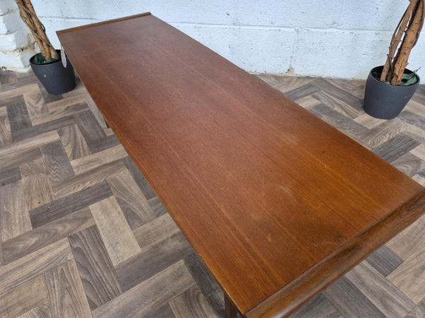 Vintage Mid-Century Myer Teak Coffee Table With Shelf Scandi Danish Retro MCM