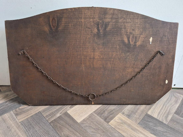 Vintage 50's Frameless Bevelled Wall Mirror Mid-Century