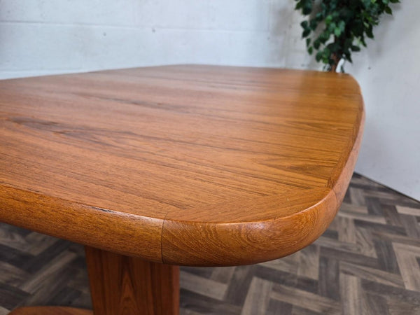 Vintage Mid-Century Large Danish Teak Extending Dining Table Retro MCM
