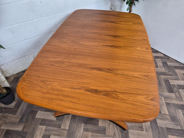 Vintage Mid-Century Large Danish Teak Extending Dining Table Retro MCM