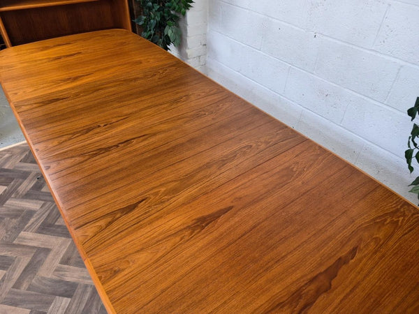 Vintage Mid-Century Large Danish Teak Extending Dining Table Retro MCM