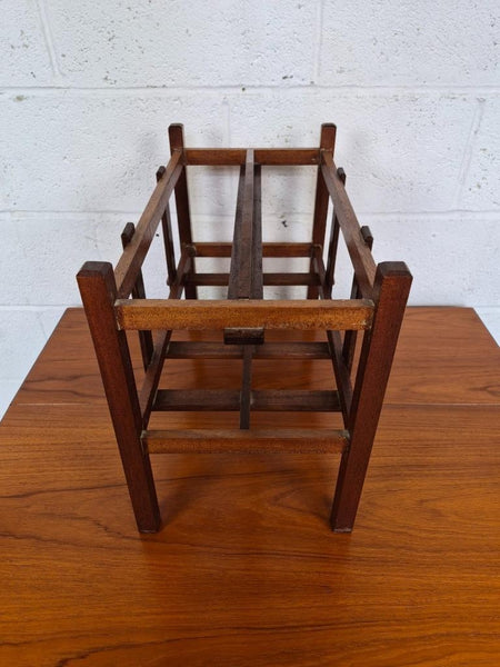 Vintage Mid-Century Teak Large Magazine Paper Rack Scandi Danish MCM