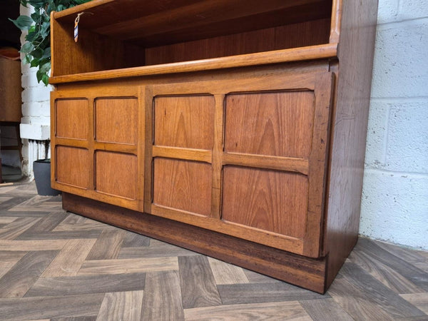 Vintage Nathan Squares Teak Media Sideboard Cabinet Mid-Century Scandi Retro