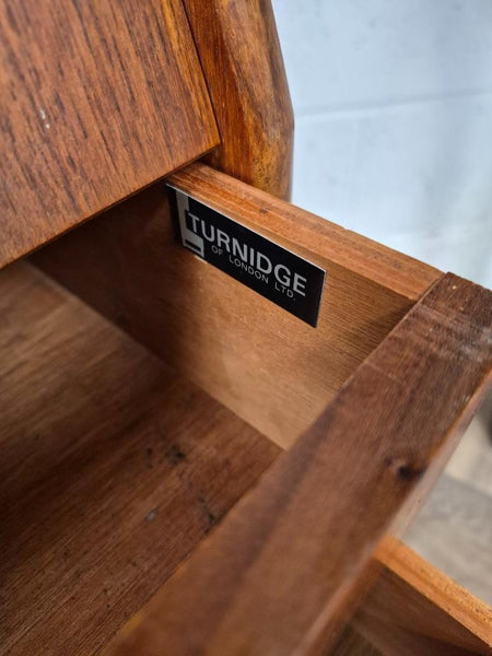 Vintage Mid-Century Turnidge Teak Bureau Home Office Desk Danish Scandi Retro