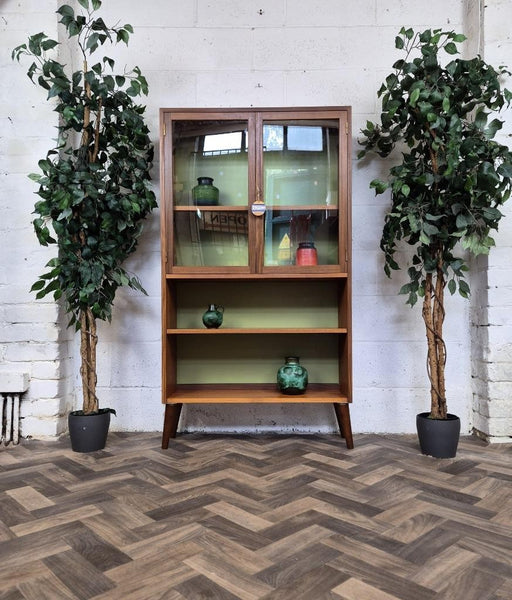 Vintage 70's G Plan Sierra Teak Glazed Bookcase Cabinet Mid-Century Retro
