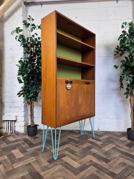 Vintage 70's G Plan Sierra Teak Hairpin Bookcase Cabinet Mid-Century Retro