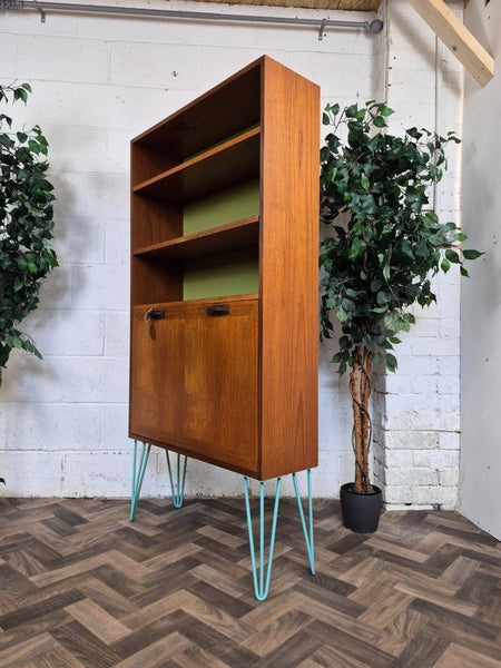 Vintage 70's G Plan Sierra Teak Hairpin Bookcase Cabinet Mid-Century Retro