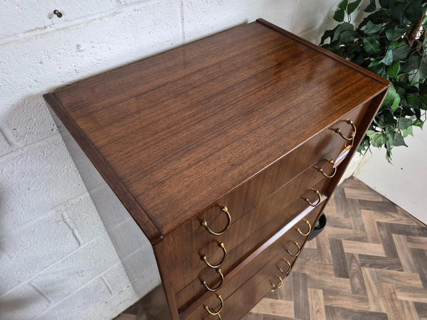 Vintage Mid-Century G Plan Librenza Tallboy Chest Of 7 Drawers Scandi Retro MCM