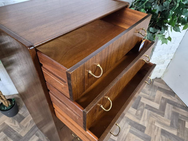 Vintage Mid-Century G Plan Librenza Tallboy Chest Of 7 Drawers Scandi Retro MCM