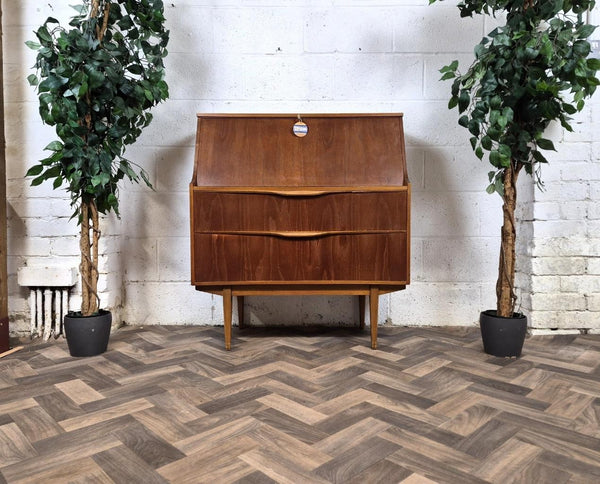 Vintage Mid-Century Sutcliffe Teak Bureau Home Office Desk Danish Scandi Retro