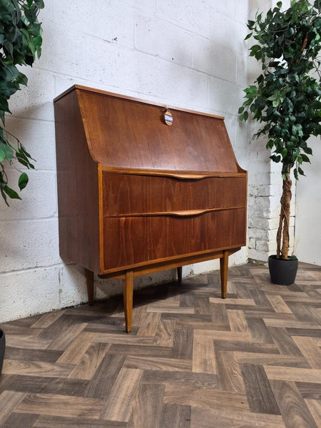 Vintage Mid-Century Sutcliffe Teak Bureau Home Office Desk Danish Scandi Retro