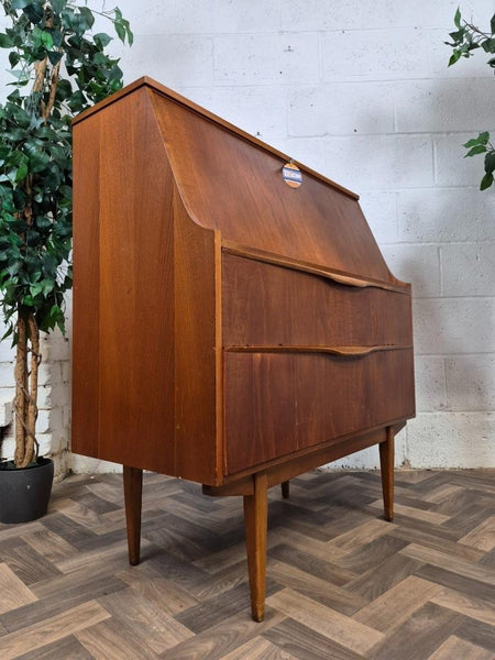 Vintage Mid-Century Sutcliffe Teak Bureau Home Office Desk Danish Scandi Retro