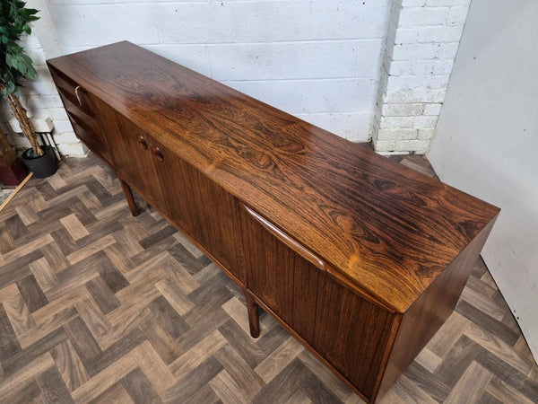 Vintage Mid-Century McIntosh Dunfermline Long Rosewood Sideboard Credenza MCM