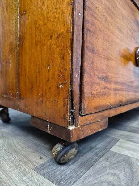 Beautiful Antique Victorian Large Mahogany Chest Of Drawers 2 Over 3