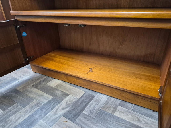 Vintage Nathan Squares Teak Media Sideboard Cabinet Mid-Century Scandi Retro