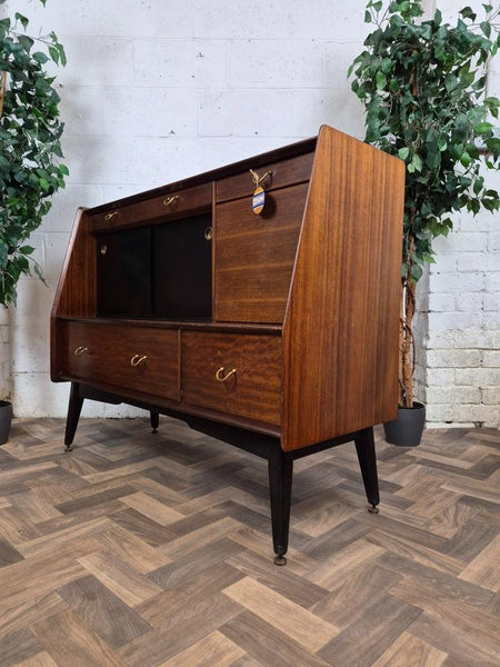 Vintage Mid-Century G Plan Librenza Tola & Black Sideboard 1960's Scandi Retro