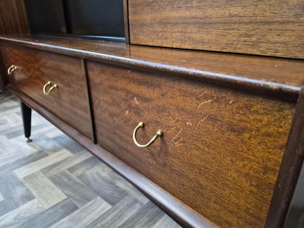 Vintage Mid-Century G Plan Librenza Tola & Black Sideboard 1960's Scandi Retro