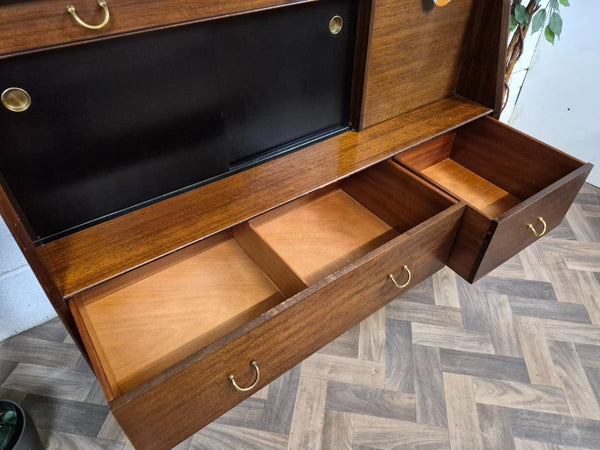 Vintage Mid-Century G Plan Librenza Tola & Black Sideboard 1960's Scandi Retro