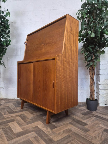 Vintage Mid-Century Herbert Gibbs Teak Bureau Home Office Desk Danish Scandi MCM