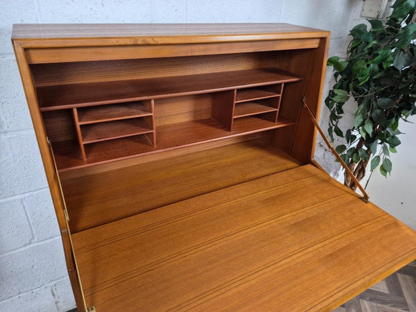 Vintage Mid-Century Herbert Gibbs Teak Bureau Home Office Desk Danish Scandi MCM