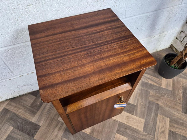 Single Vintage Mid-Century Teak Bedside Cabinet Scandi Retro MCM