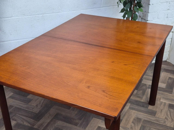 Vintage Mid-Century White & Newton Teak Extending Dining Table & 4 Chairs Set